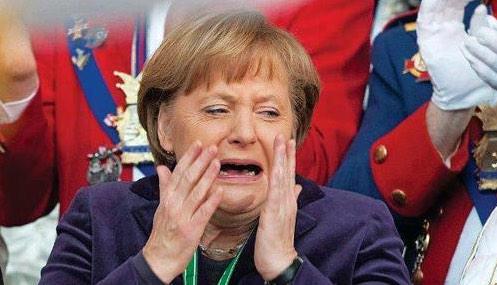 Merkel heult