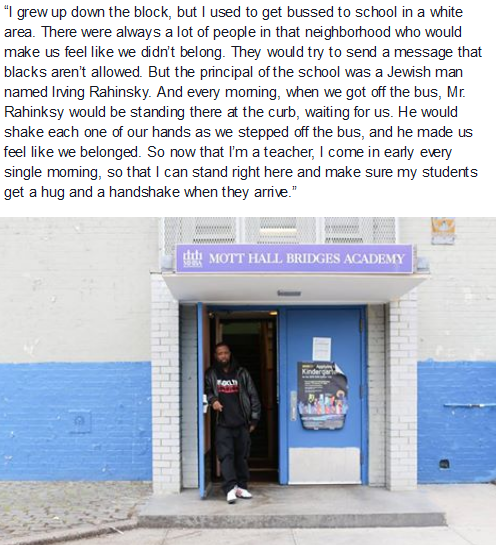 humansofny's tweet image. “I grew up down the block, but I used to get bussed to school in a white area. There were always a lot..."
