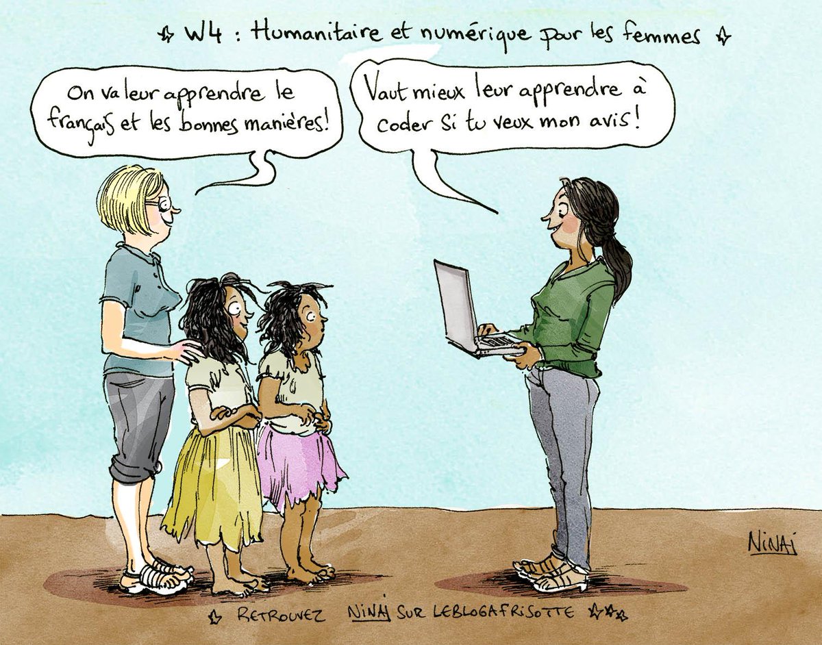 [ ONG ] Quand des femmes se penchent sur l'avenir des femmes > bit.ly/femmes2Inter <a href="/lesfemmesFI/">Velma Parker</a> (dessin Nina Luec)