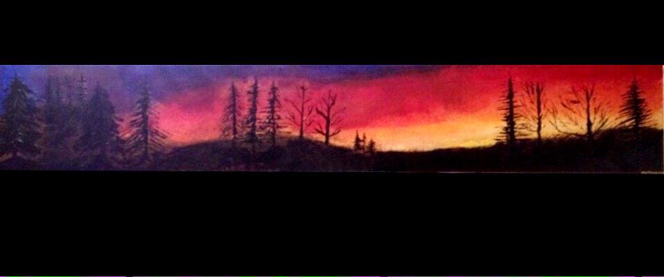 meshart85's tweet photo. Finalmente, dopo una breve pausa ricomincio a dipingere! "Schwarzwald" 170x35 acrilico su tela #arte #nature http://t.co/oTaCD9j3jX