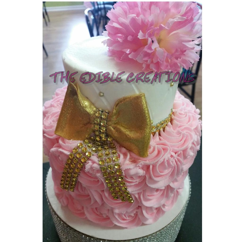 EDIBLEC502's tweet photo. #BABYSHOWER #ROSETTES #CAKELIFE http://t.co/tDsqtUdzx1