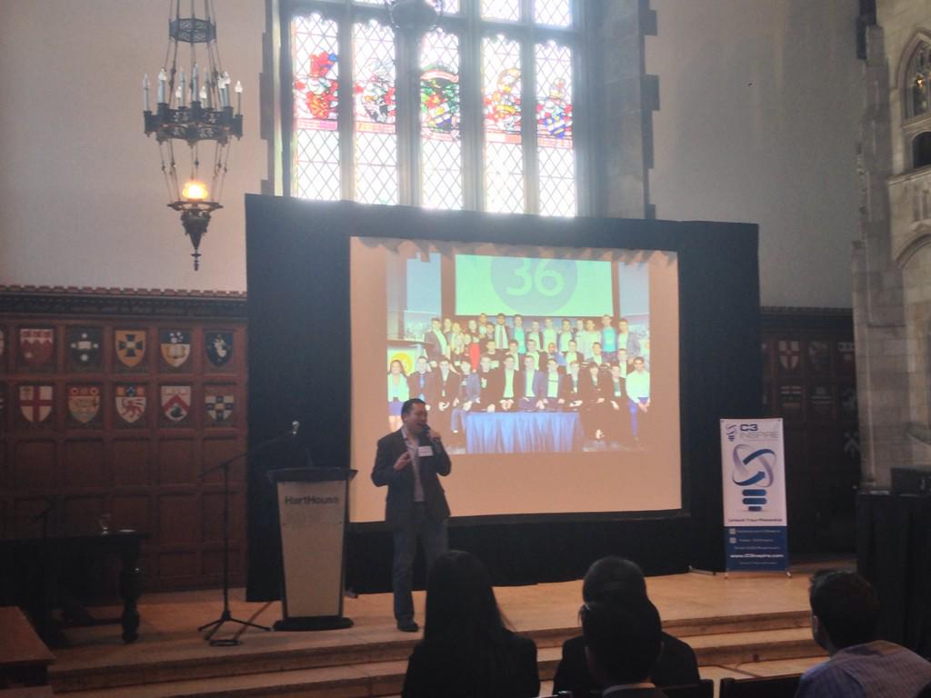 C3Inspire's tweet photo. Dr. Joshua Liu from @SeamlessMD talking about his experience from @next36 at the #c3conference  #c3 #next36 #innovate http://t.co/SbwqFZvHgk