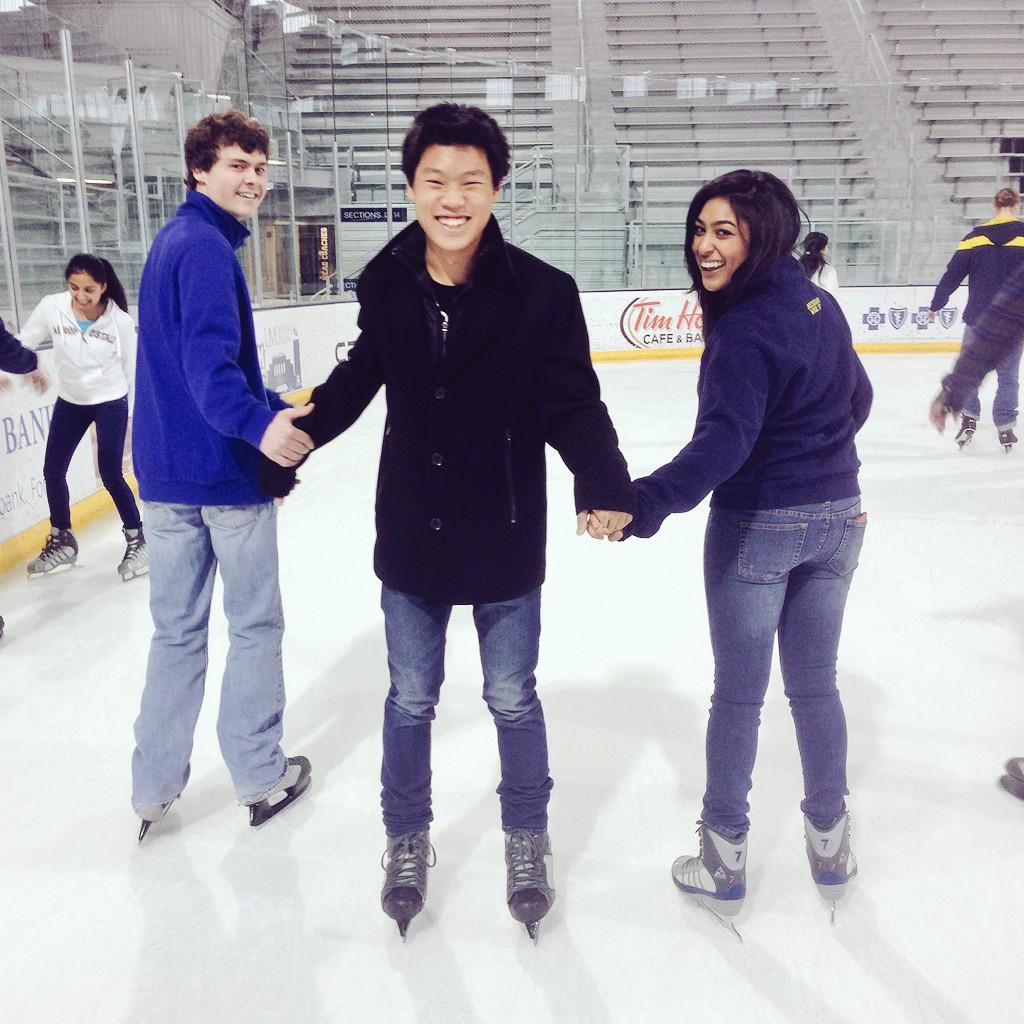 BLUElabUofM's tweet photo. We had so much fun with @MHEALatUmich @YostIceArena for our social! #skatingbackwards http://t.co/1V70lVZ4f3