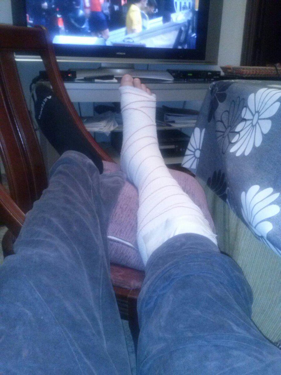 3er grado en el tobillo.ya contando los días para volver!ahora me toca ayudar desde la grada!  Vamos <a href="/AtcoPorcuna/">Atco Porcuna CF</a>