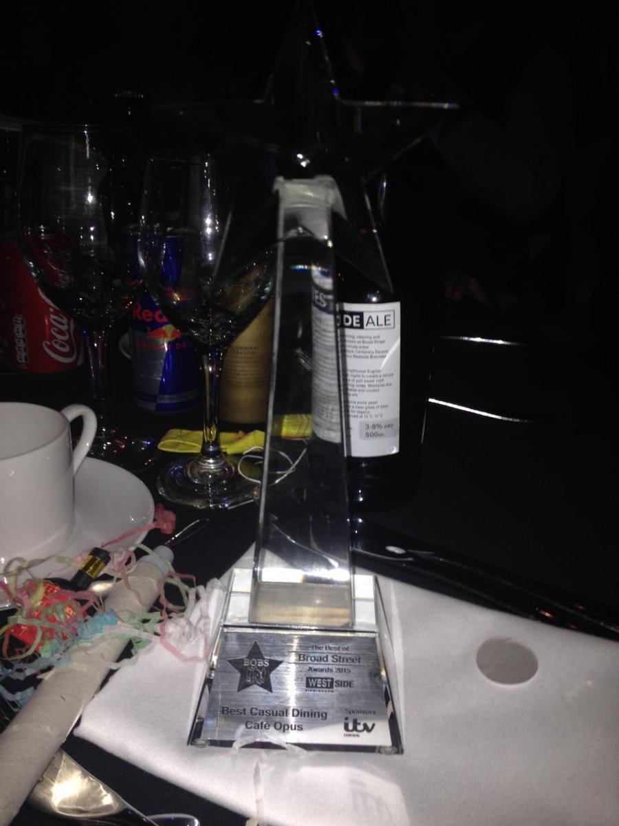 davidcolcombe1's tweet photo. Best casual dining #BOBS2015 well done #opusfamily http://t.co/ZfoJwKcYCX