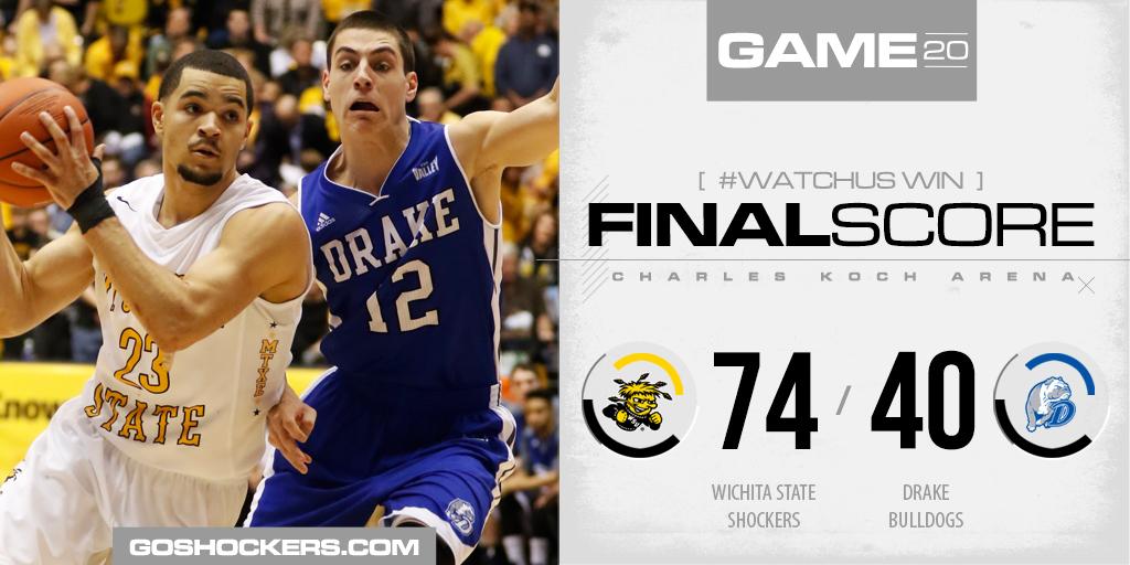 #WATCHUS WIN! No. 14 Shockers-74, Bulldogs-40
