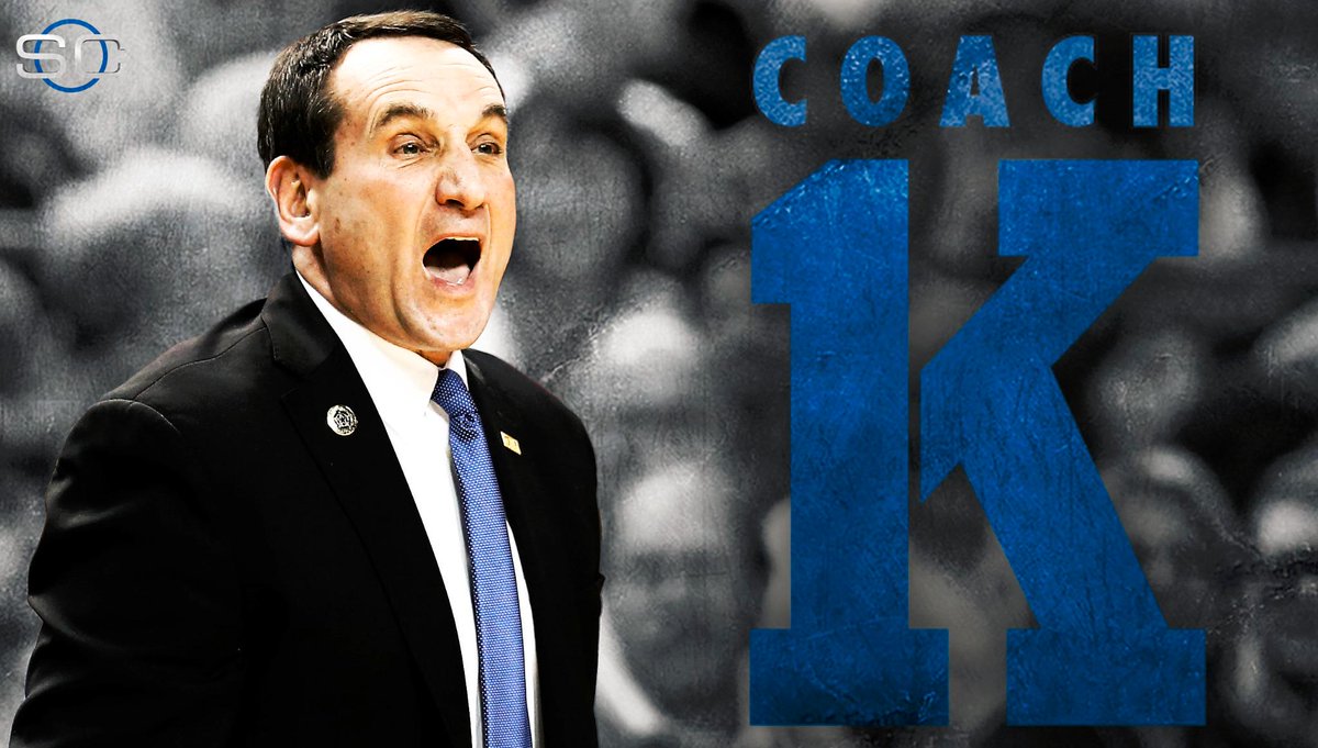 HISTORY! Mike Krzyzezwski becomes 1st coach in NCAA men’s history to win 1,000 games.
Duke beats St. John's, 77-68.