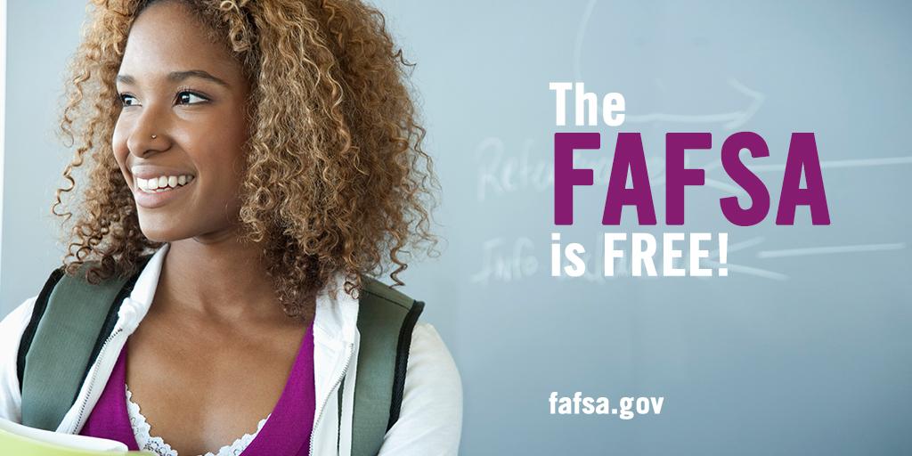 Remember: The #FAFSA is free to complete on the official government website: fafsa.gov
