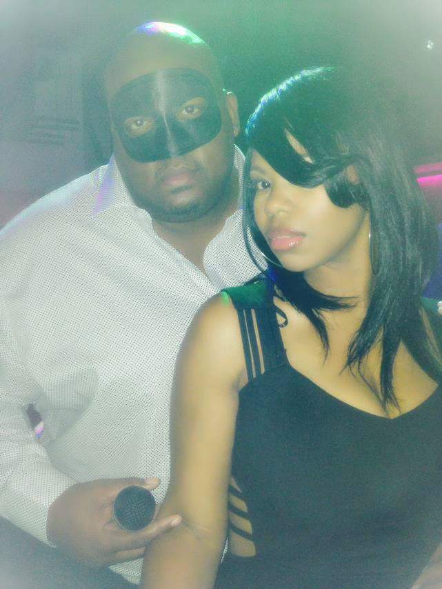 Chef Derek La'Caze W/ Super Model Tia Shivers at The Masquerade Ball 1/24/2015