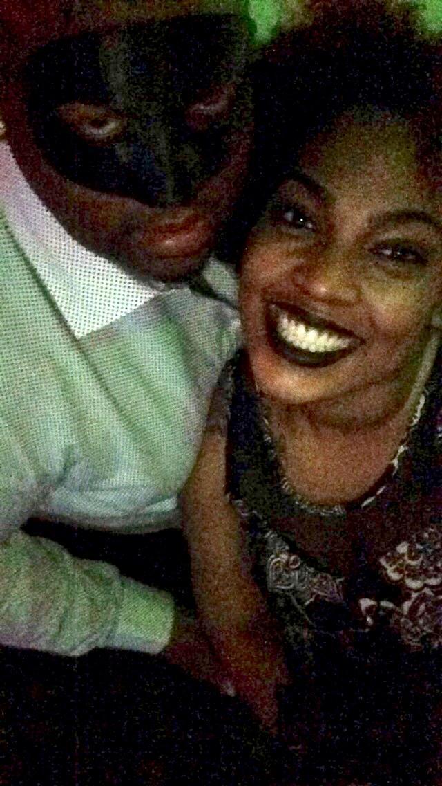 Chef Derek LaCaze w/Local recording artist JaQuise Price at Masquerade Ball