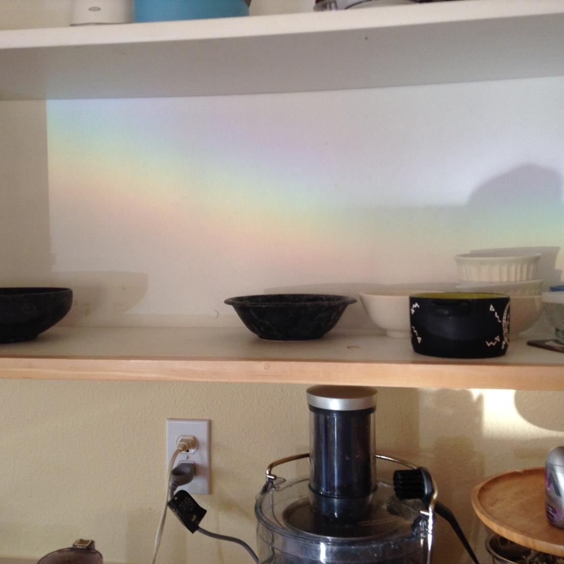 bethwodzinski's tweet image. We keep our rainbows on the shelf with the bowls. #KitchenOrganizationTips
