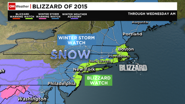 CNN's tweet image. A monster storm is expected to hit the northeast w/ gusts possibly reaching hurricane level: cnn.it/1wwCE1I
