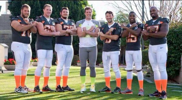 Great week with my guys at the pro bowl. Missing one but we will throw it up for 88 tonight!..