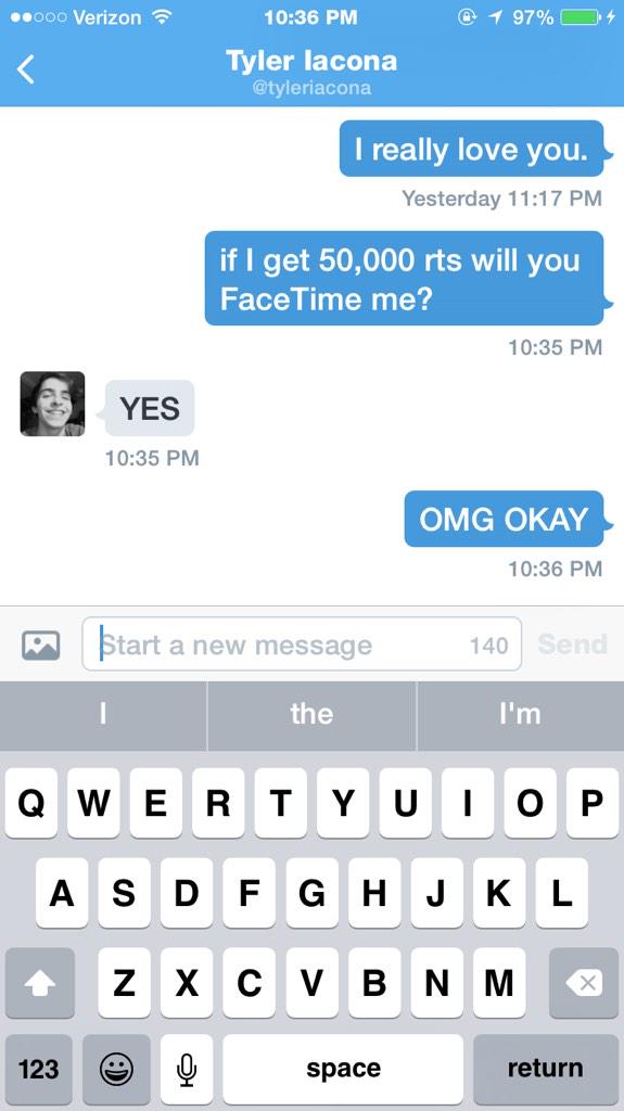 magentamoran's tweet image. PLEASE RT THIS SO THAT @tyleriacona WILL FACETIME ME!!
IT WOULD BE SO AMAZING!