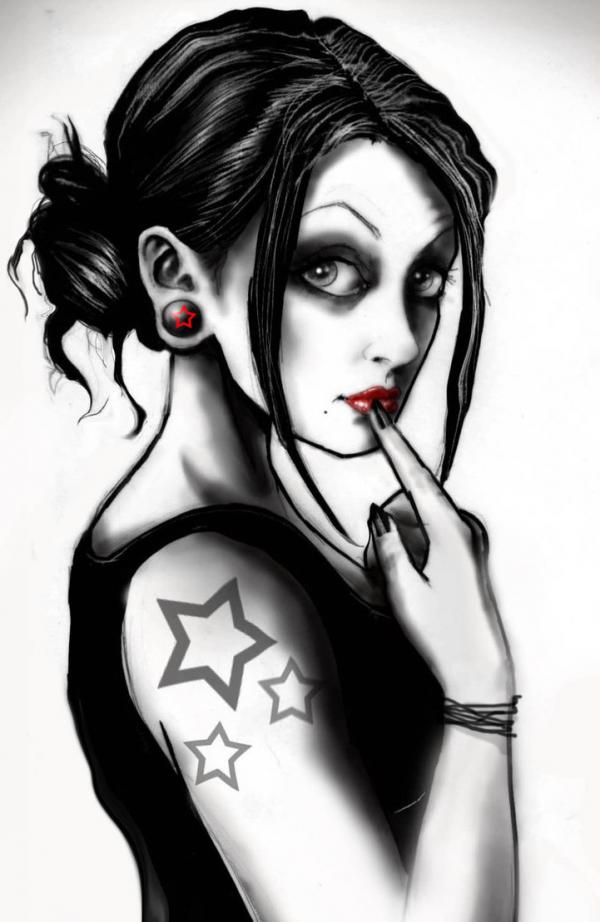 #Goth. #pinupgirl. 