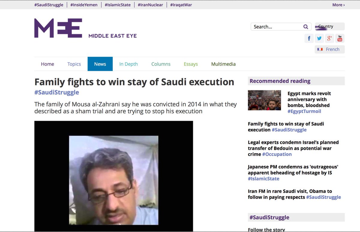 jaman_Alzahranl's tweet photo. @Saleh_aleriany 
بدأت الصحف العالميه بالكتابه عن المظلوم @Mosaa1971 http://t.co/yhMer6CSph