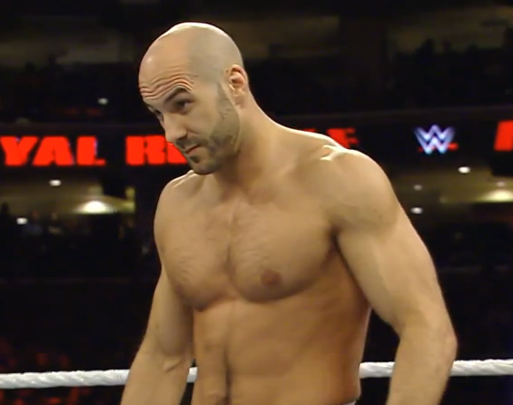 WWEUniverse's tweet image. #CESARO! #CESARO! #CESARO! roars the @WellsFargoCtr! #RoyalRumble