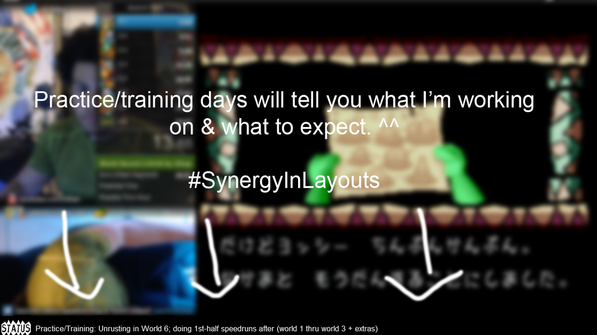 trihex's tweet image. #StreamTech -- I use wide graph alongside splits during Speedruns; otherwise will tell what I'm training/practicing