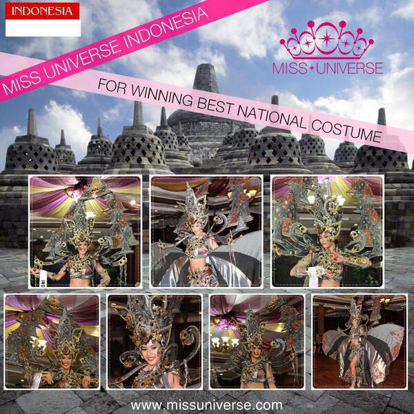I’m voting for #MissUniverseIndonesia for best costume #MissUniverse