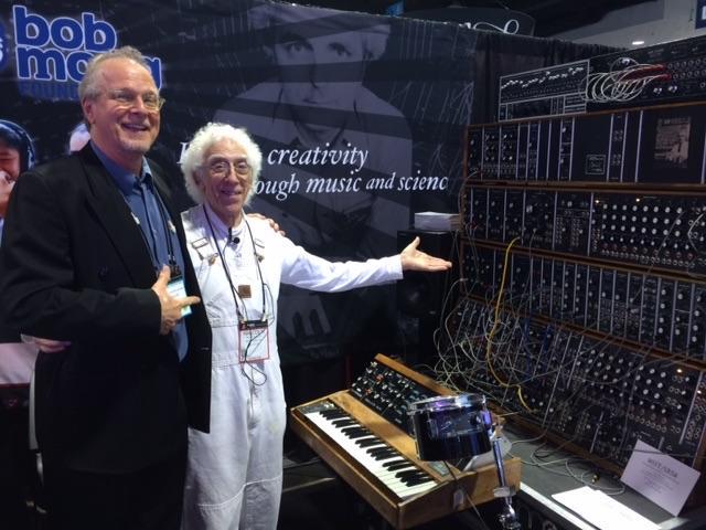 TaoPdX's tweet photo. TONTO's Expanding Head Band genius Malcolm Cecil @TontoEHB (right) visits booth 5410 at #NAMM2015. http://t.co/0ygkU6cH8Z