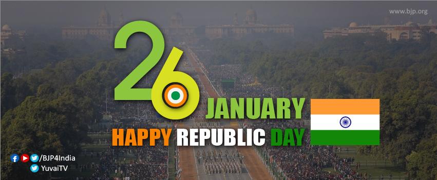 BJP4India's tweet photo. आप सभी को गणतंत्र दिवस की शुभकामनाएँ।

Happy Republic Day to everyone! http://t.co/JgM6TDOhu6