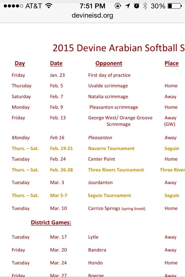 It's that time of the year! Good luck Arabian Softball. #new head coach#new team#2015