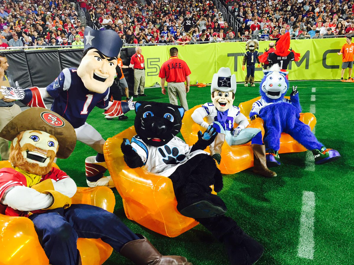 Just some mascots chillin NFL on ESPN Scoopnest