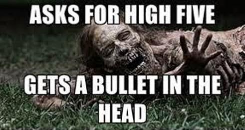 TapslayerAlice's tweet image. Sometimes, don't you think that zombies are just a bit misunderstood #TapslayerAliceInZombieland #zombies #HighFive