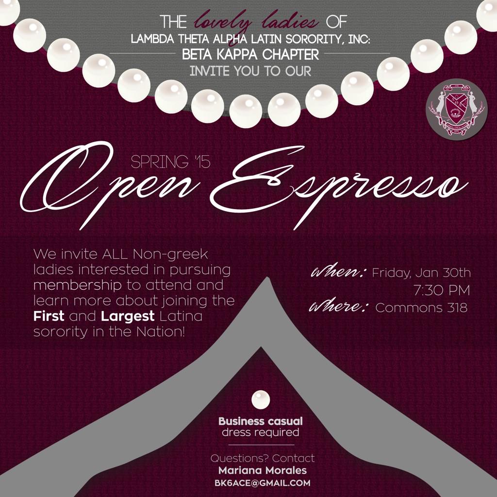 DannniDarko's tweet photo. For all #UMBC ladies interested in the first and largest Latina sorority! #ΛΘΑ #UMBC15 #UMBC16 #UMBC17 #UMBC18 http://t.co/Qcfb65upde