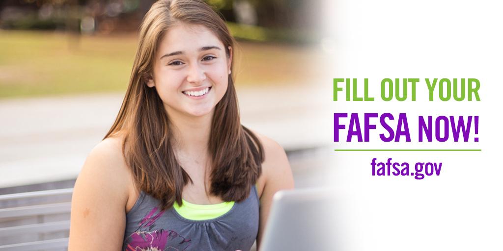 Still haven't filled out your #FAFSA? Hurry up! Get started now: 1.usa.gov/15yETLH