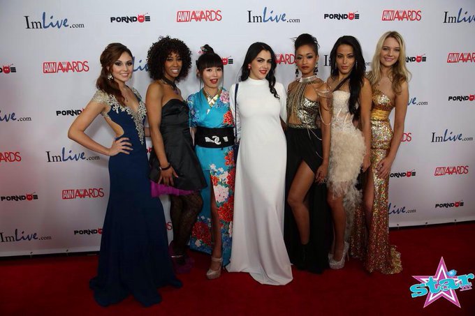 Penthouse pets on the red carpet at the AVN awards!! @Penthouse http://t.co/J0K81lsuxq