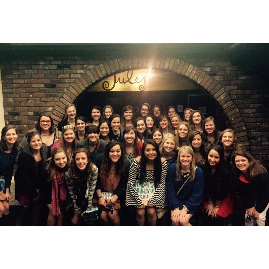 So happy to celebrate the initiation of our wonderful newly initiated sisters! 
💛❤️
<a href="/ChiOmegaXO/">Chi Omega Fraternity</a>
