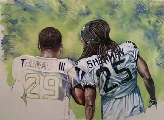 kevkid89's tweet photo. @Earl_Thomas  plz get back to me on this the person who did this painting is a 12 an couldn't reach out so I did 4thm http://t.co/VAcTAeTqb5