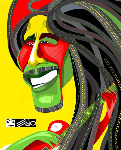 EdoSanabria's tweet photo. Caricatura EDO: Bob Marley http://t.co/O8BiUtPVa6