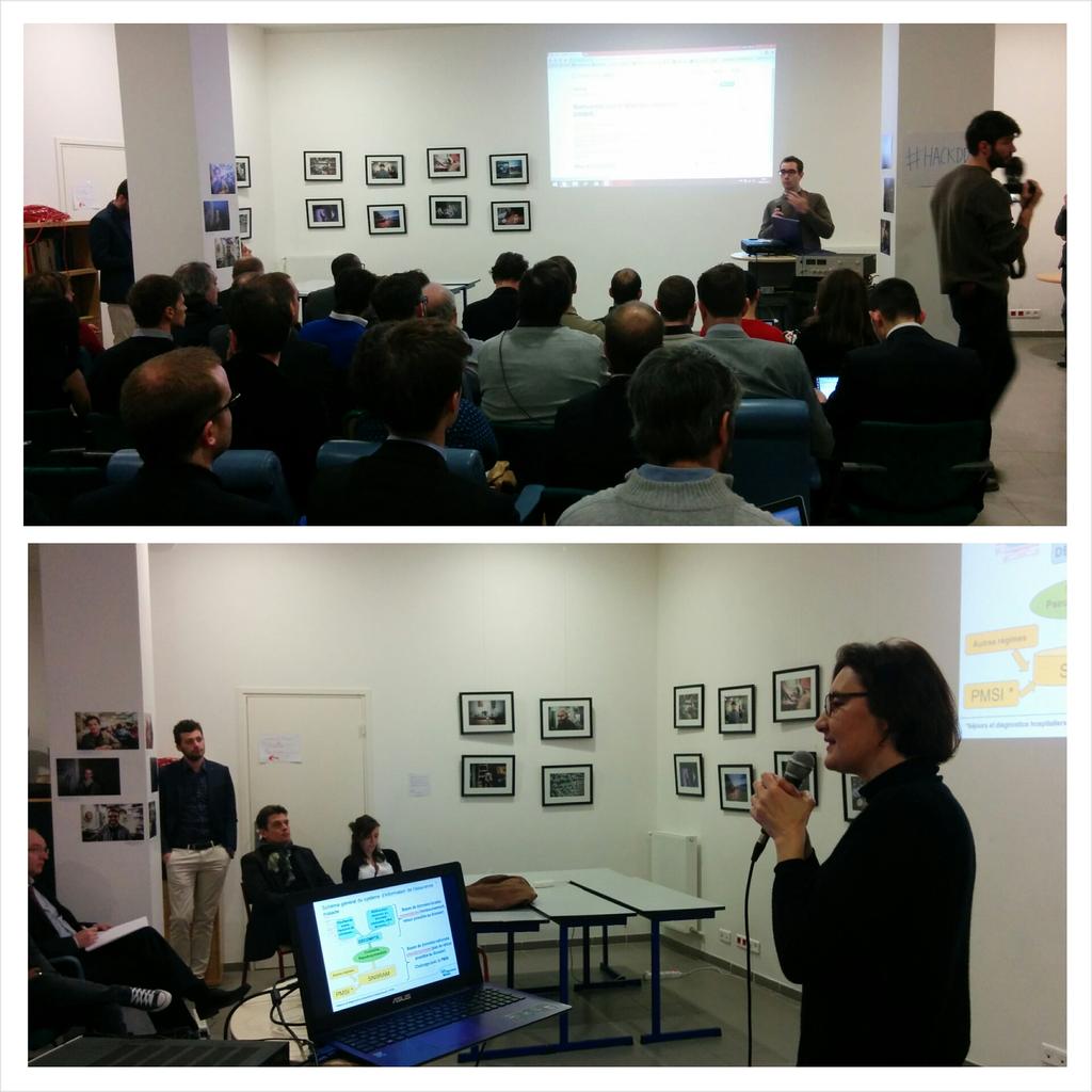 #HackDDS : Hélène Caillol @Cnamts &amp; <a href="/AlexisEidelman/">Alexis Eidelman</a> <a href="/Etalab/">Etalab</a> présentent les données. Wiki : github.com/SGMAP-AGD/DAMIR