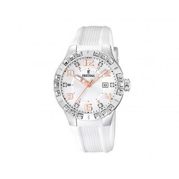 Kloktime's tweet photo. Festina para señora con esfera blanca con zirconitas > http://t.co/NXp9CZgI6l http://t.co/oeaXlYczR9