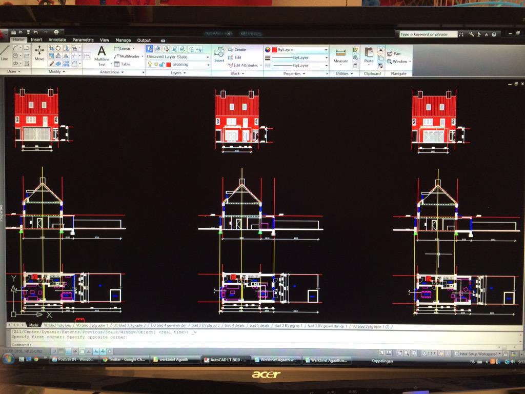 Ontwerp voor aanbouw met 3 varianten klaar om te printen! Benieuwd naar reactie opdrachtgevers.... #ontwerp #breda