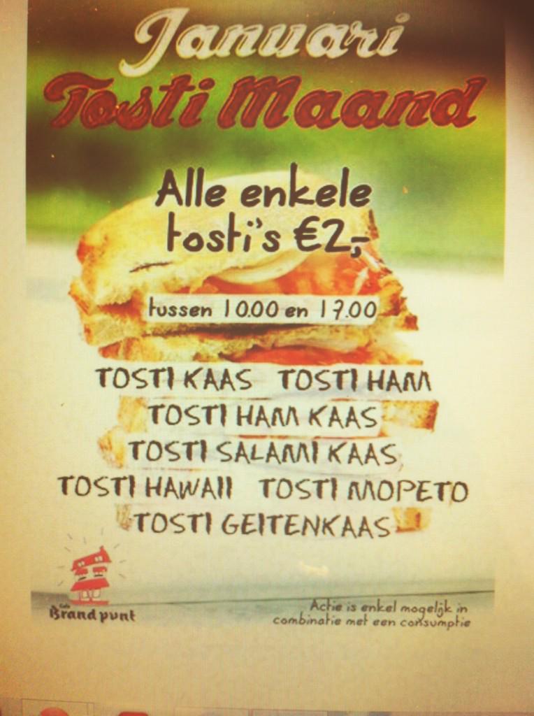 Voor de tosti liefhebbers onder ons: