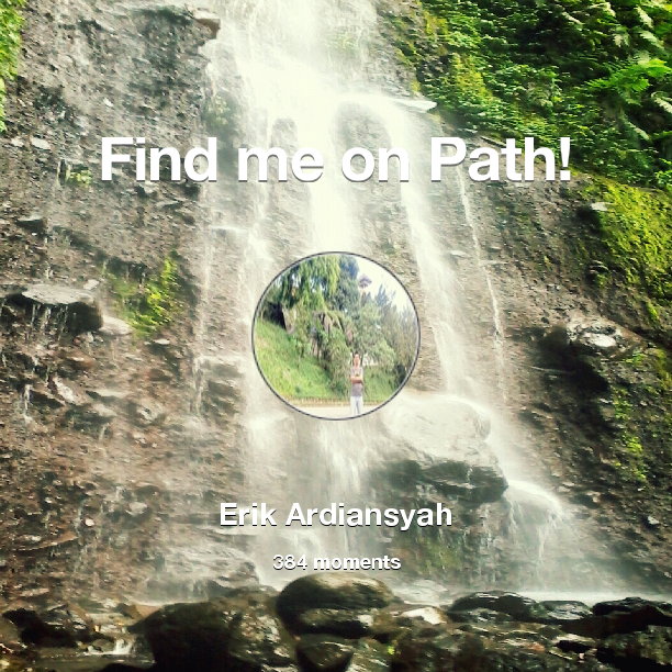 erikTFc's tweet photo. I've shared 384 memories with my friends on #Path - see them now at http://t.co/AyVwH7B1An! #thepersonalnetwork http://t.co/yFLWEfIGCZ
