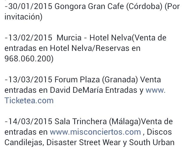 DDMalaga's tweet photo. #Córdoba #Murcia #Granada #Málaga próximas paradas #OtrasVidas +info en la foto Feliz comienzo d semana! @DDMoficial http://t.co/6JpTuaBCRN