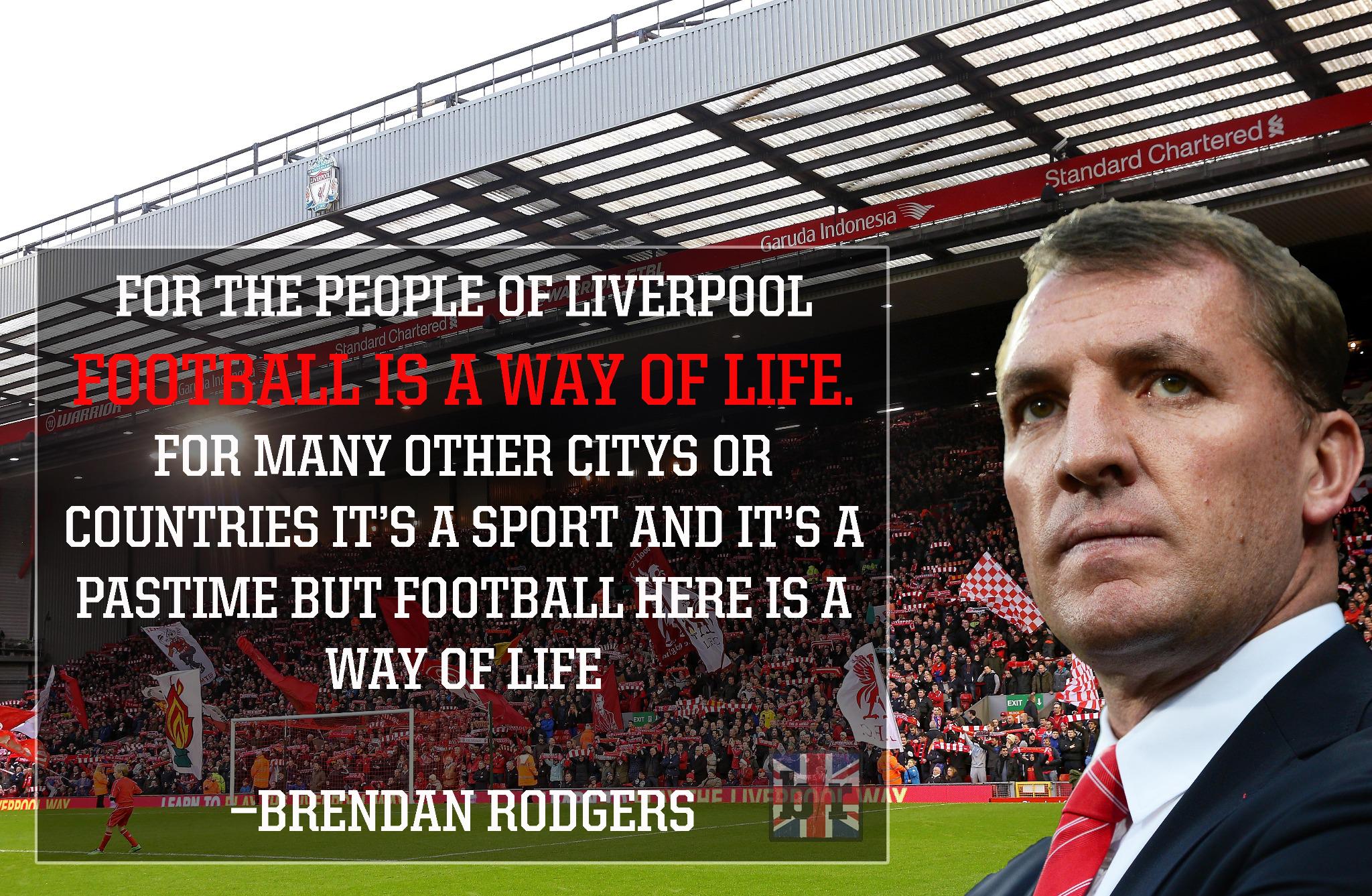 \" Happy Birthday to Liverpool manager Brendan Rodgers who turns 42 today. 