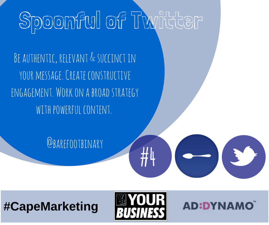 CapeMarketingSA's tweet photo. Subscribe to @YourBusMag for R135 &amp; get FREE Ticket to #Twitter Summit.~ @Barefoot_Binary http://t.co/QTIECAYM9L http://t.co/MOMiLVDnxS
