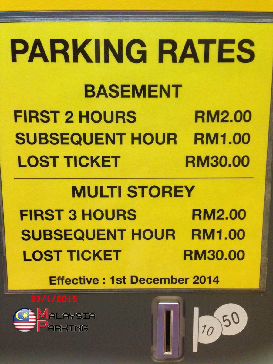 klia2 parking rate 2019