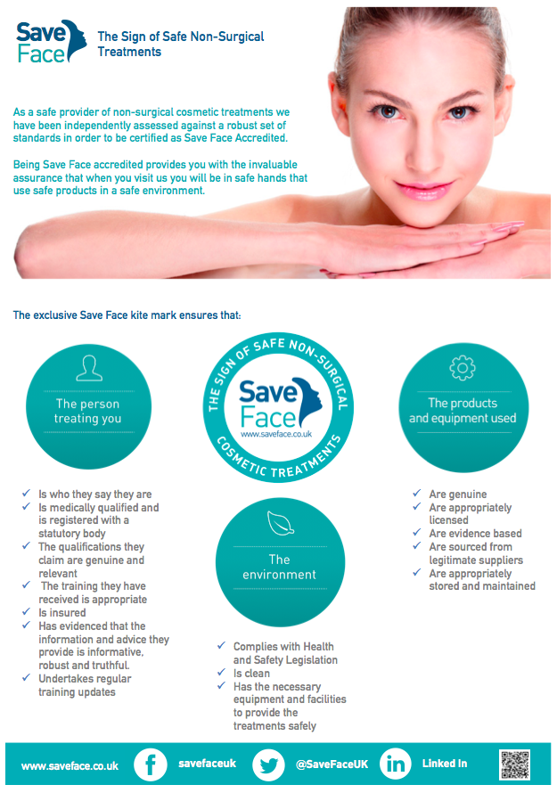 <a href="/SaveFaceUK/">Save Face</a> patient charter posters are on their way to all of our accredited practitioners