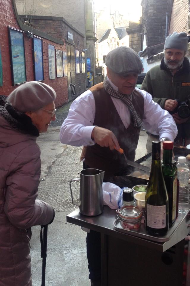chefcentre's tweet photo. great day cooking at the fish plaice Glasgow for fire and food , big thanks to David and his team http://t.co/0bwr2WEiGt