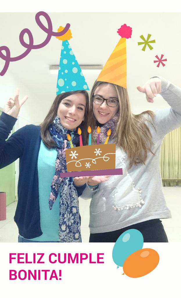 Anabel91mm's tweet photo. Y también por aquí!!!! Feliz cumple rubia!! 😘😘 @angelams17 @IreneMJaraba http://t.co/Z7vyM1P9sW