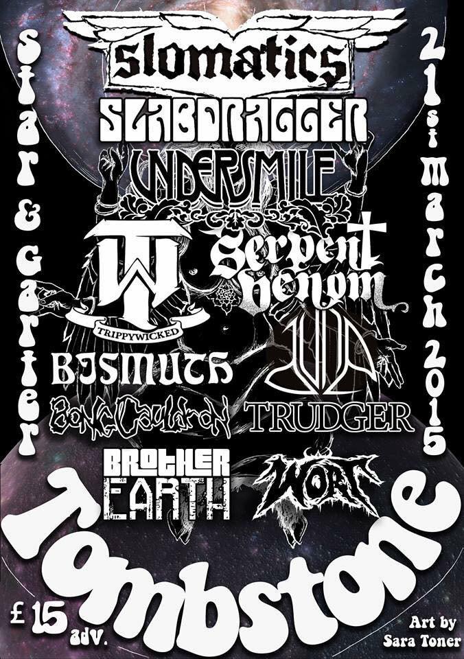 The final gig poster. Just under two months to before an all Dayer packed with killer music. #tombstonealldayer