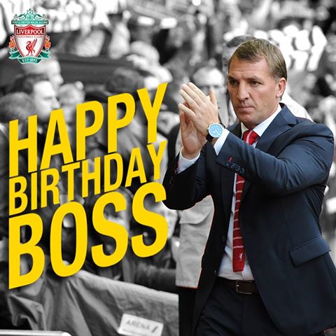 A very happy 42nd birthday to Brendan Rodgers! 