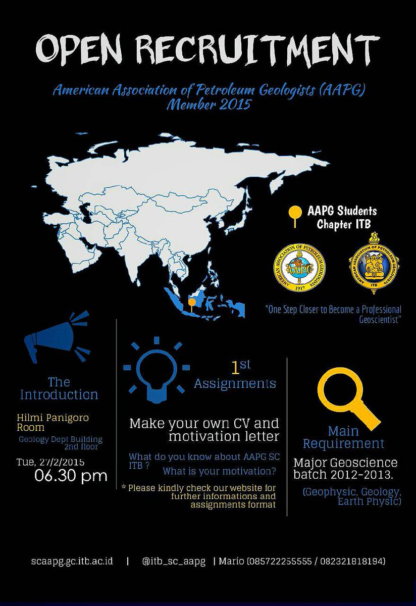 AAPG SC ITB is Back! Tomorrow 6.30 @hilmipanigoro <a href="/HMTG_STTMI/">HMTG STTMI</a> <a href="/terraitb/">HIMA TG "TERRA" ITB</a> <a href="/suaraGEA/">HMTG ''GEA'' ITB</a>