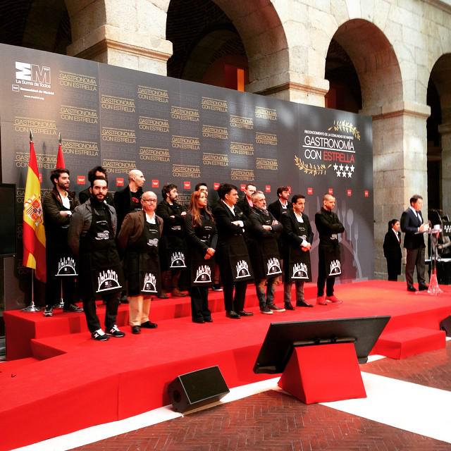 en el encuentro de cocineros con estrella Michelín de la <a href="/ComunidadMadrid/">Comunidad de Madrid</a> .
la foto es de <a href="/gastroeconomy/">gastroeconomy</a> ;-)